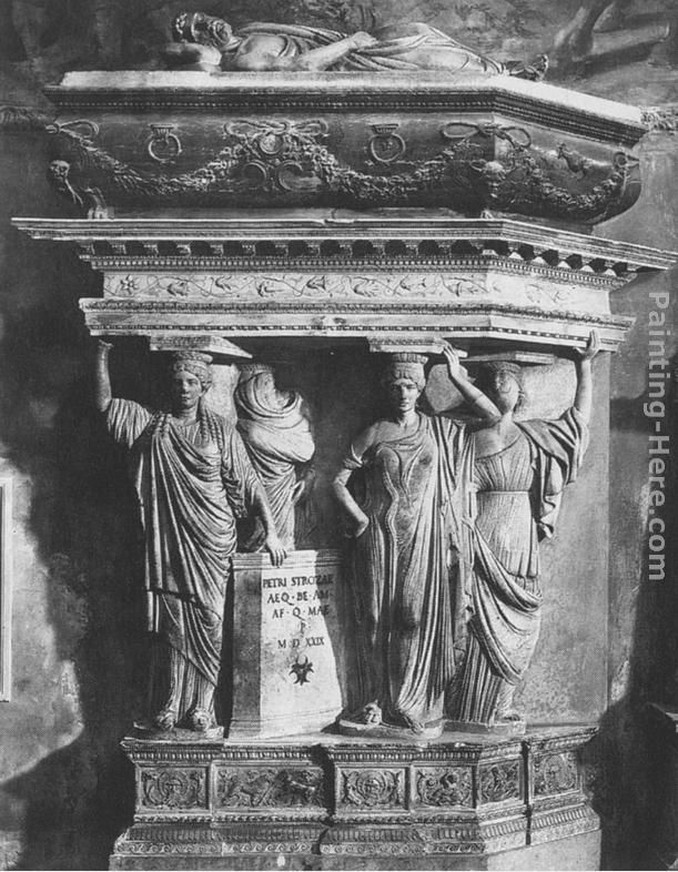 Tomb of Pietro Strozzi painting - Giulio Romano Tomb of Pietro Strozzi art painting